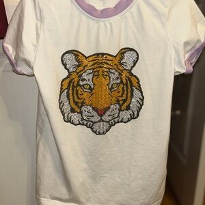 White Tiger Graphic Kids T-Shirt